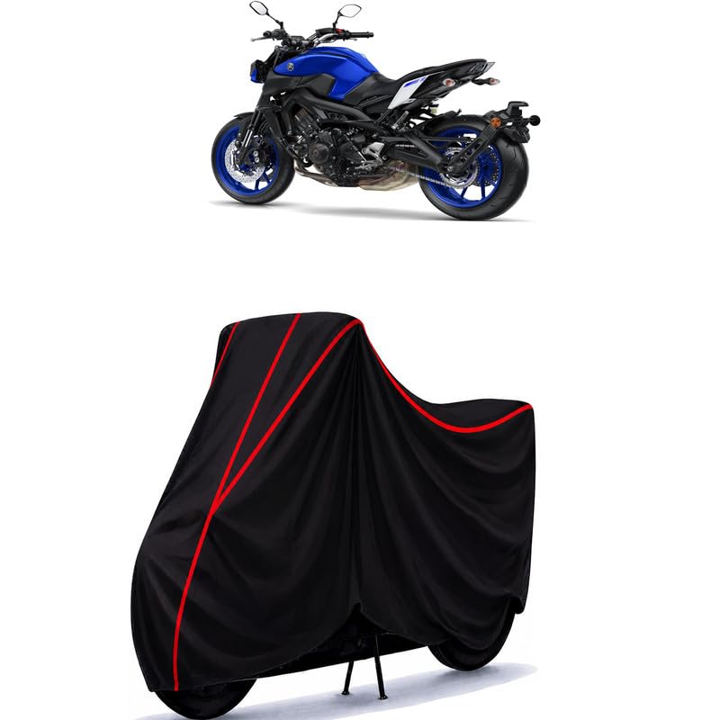 Image of MT 150 Water Resistant Bike Cover for All Motorcycles & Scooters | Heavy Duty Premium Taffeta Fabric | UV Protection, Dustproof, Scratchproof | All Weather Two Wheeler Body Cover with Elastic Bottom