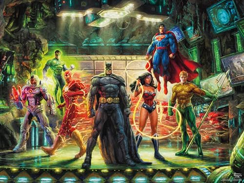Ceaco 2415-4 Thomas Kinkade - Dc Comics - The Justice League - 500 Piece Jigsaw Puzzle cover