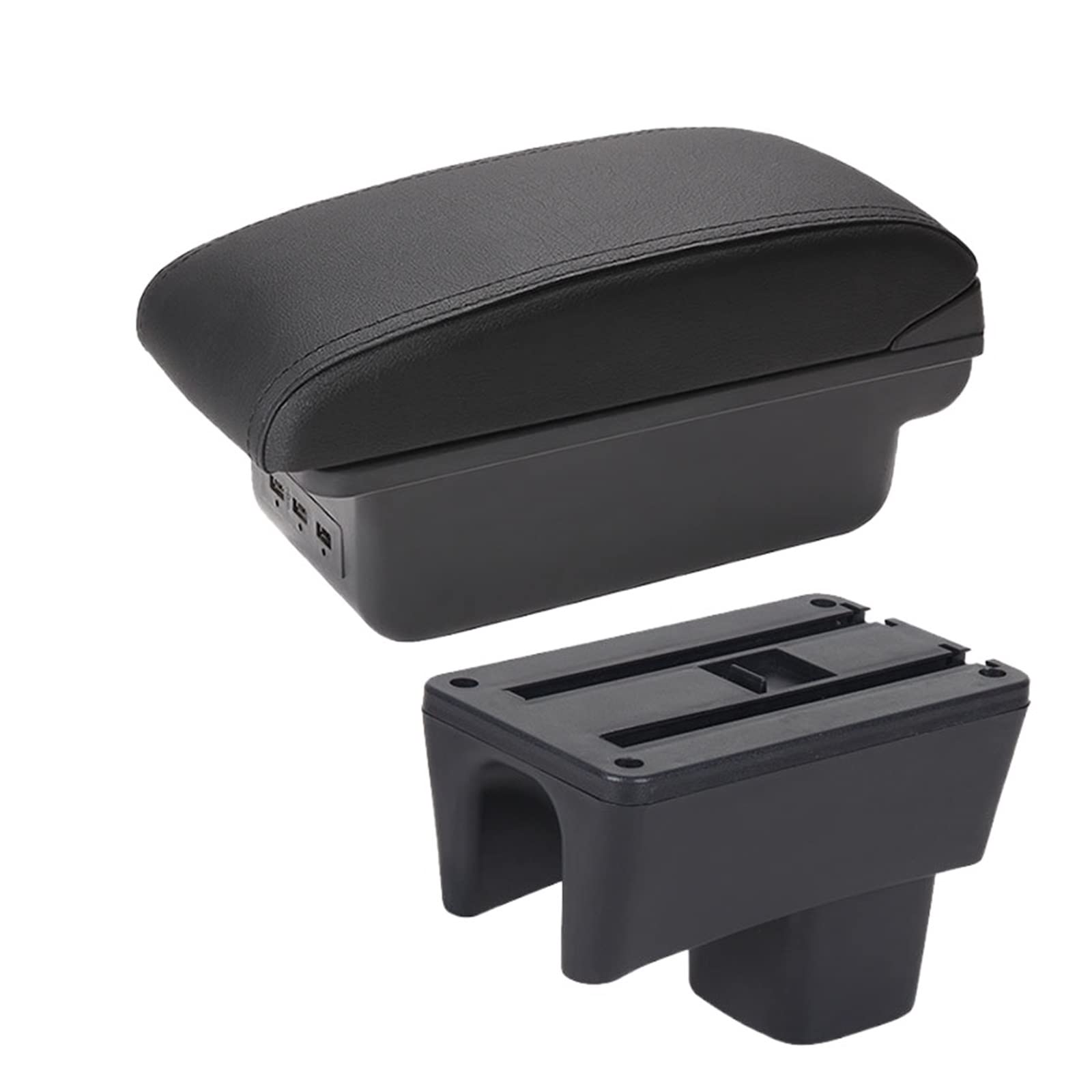 For Suzuki For Swift 2005-2023 Car Armrest Box Car Armrest Car Accessories Interior Details Storage Box Retrofit Parts(B2 3USB)