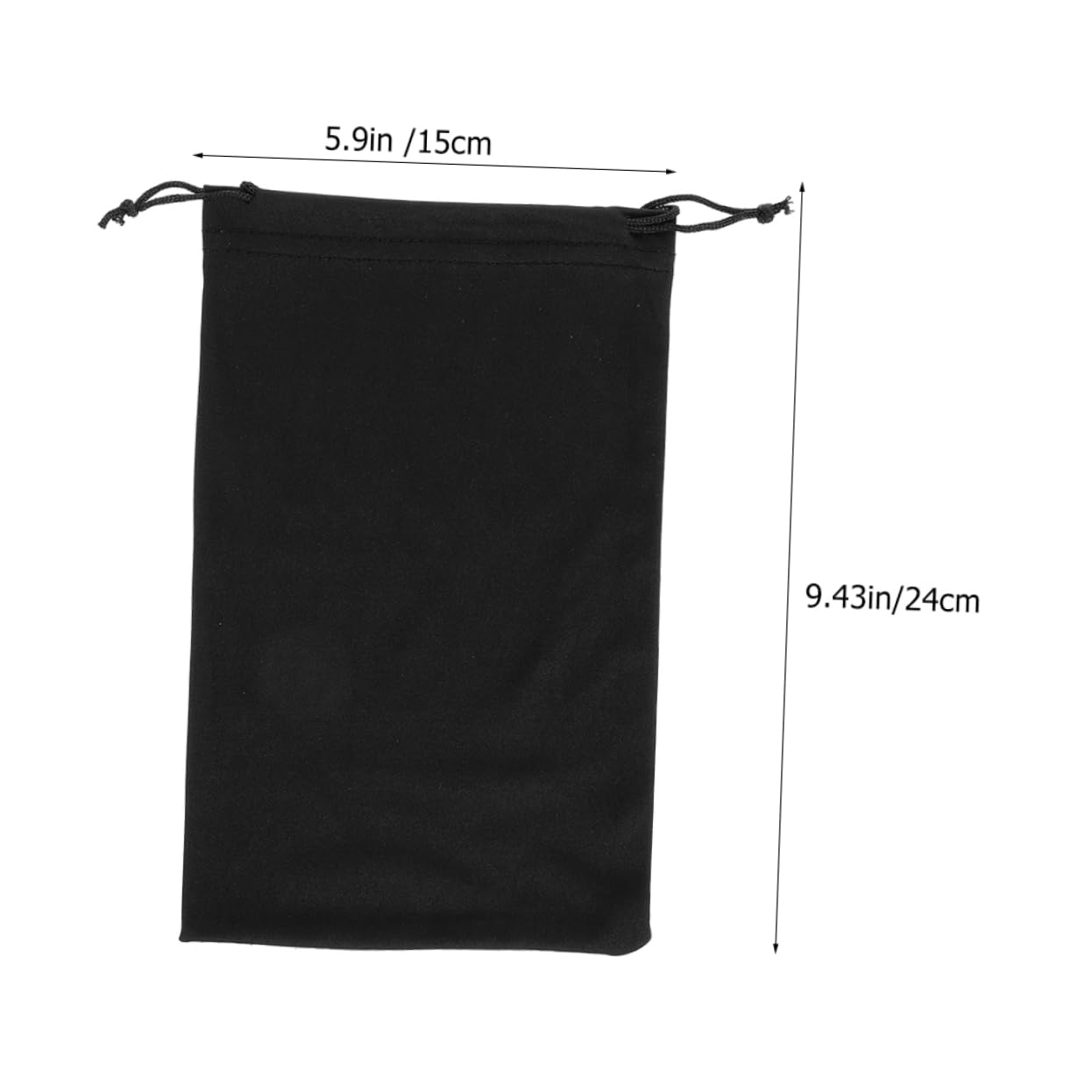 Sosoport Borsa per Occhiali da Sci Occhiali da Sole Stringa Adulto Sacca da Sole Viaggio Astuccio Porta Occhiali Nevicare Sciare Occhio Fibra Superfine Nero