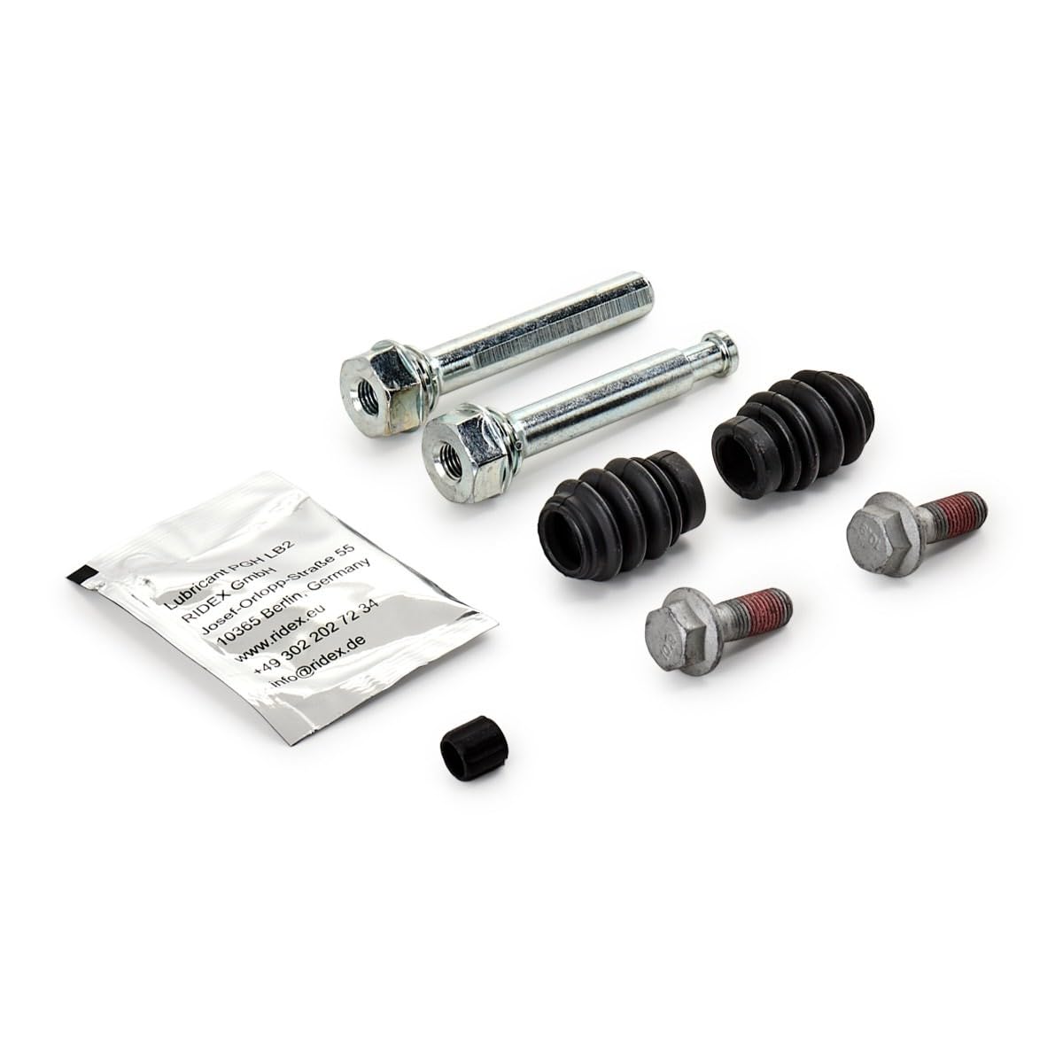 RIDEX 2169G0004 Pasador guía pinza del freno Delantero Trasero con pernos Compatible con TESLA Model 3 5YJ3