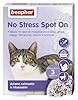 Beaphar No Stress Spot On Gatto, Calmante Gatto, 3 Pipette, Azione Calmante e Rilassante, Agisce in 1 Ora, per Un Ambiente Calmo e Senza Stress