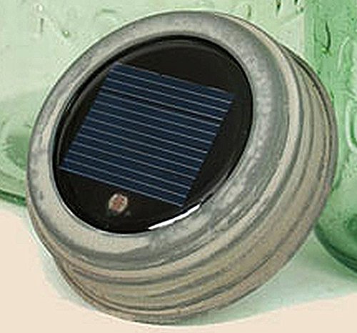 Mason Jar Galvanized Solar Lid Light (1)