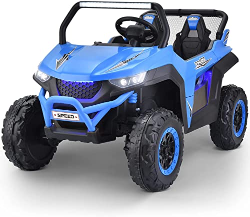 Joywhale 24V 2 Seater Kids Ride on UTV Car 4WD Powerful Electric Vehicle, with 10AH Big Battery, 4x45W Strong Motor, Easy-Drag System, Remote Control, Soft Braking& Suspension, 2022 New Model, BW-U20