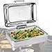 Generic Scaldavivande, scaldavivande Feste 9L Server Buffet Commerciali scaldavivande Scaldavivande con coperchi Buffet di Matrimoni o Parti - Mantieni Il Cibo in Caldo, 400 W
