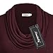 Ninedaily Tunic Tops for Leggings for Women, Long Sleeve Blouse Fall Winter Shirts Elegant Flowy Fit and Flare Solid Womens Work Shirts and Blouses Fashion Stylish Cute Ladies Tops Wine X-Large