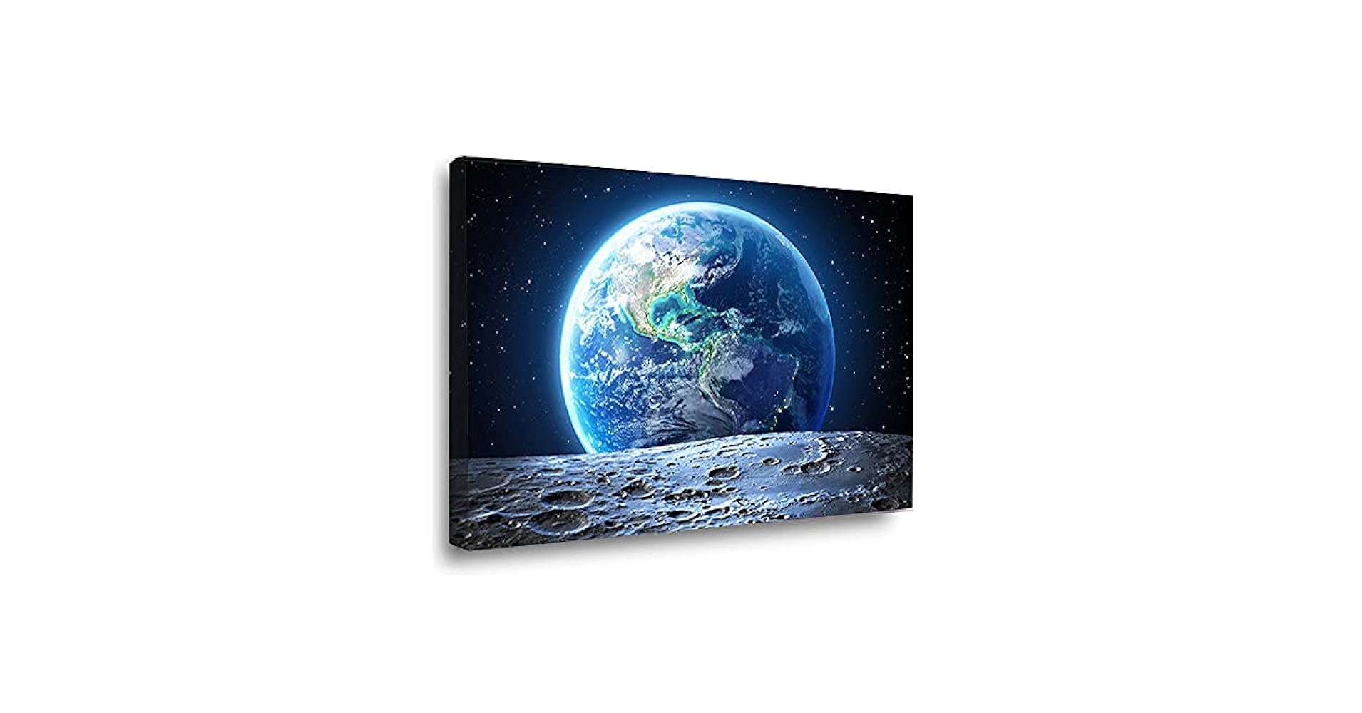 宇宙　　❗️キャンバスアート❗️ Amazon｜宇宙 キャンバス ウォールアート 水彩画 惑星 宇宙飛行