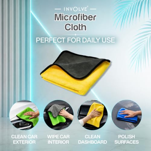 Image of Involve Combo Offer : Involve Element Pro Meteor Shower + Microfiber Cloth (Multicolor) car accessories| car air freshener |Car fresheners|Microfiber cloth for car