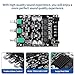 ZK-1002T PRO Bluetooth 5.0 Amplifier Board 2.0 Channel 200W HiFi Subwoofer Audio AMP with Treble and Bass, BT USB and AUX Inputs, DC 12-24V Stereo AMP Module for DIY Speakers (2 Pack)