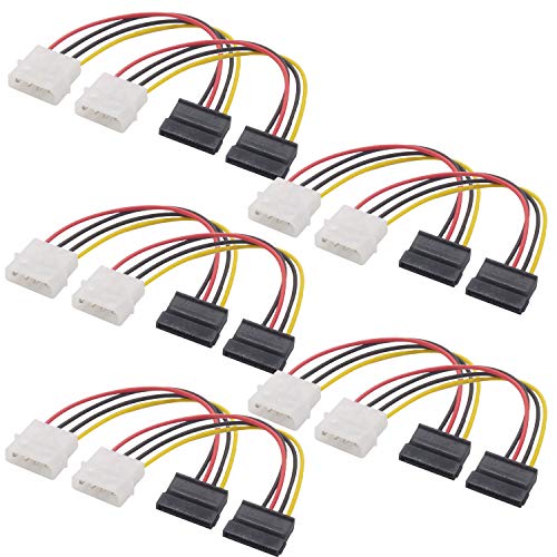 �I�[�f�B�I�t�@�� SATA �d���ϊ��P�[�u�� SATA�d�� (15�s��) �P�[�u�� �X�g���[�g IDE�ϊ� 10�_