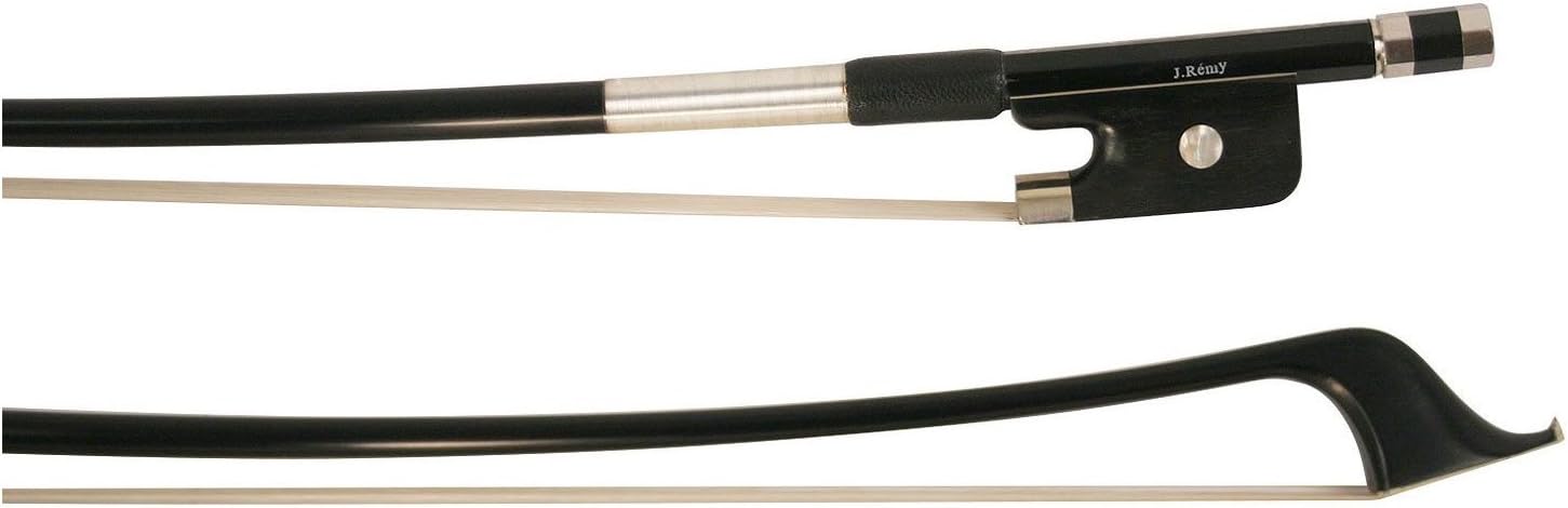Knilling 4111F12 J. Remy Standard Carbon Fiber Black Bass (French) Bow: 1/2