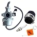 Produktbild HURI 22mm PZ22 Vergaser Passed für 110ccm 125ccm 140ccm Dirt Bike, Pit Bike, Quad, ATV inkl. 35mm Luftfilter, A7TC Zündkerze