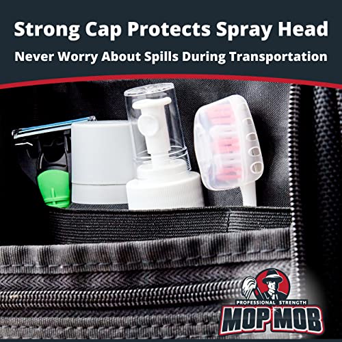 Leak Proof Fine Mist Spray Head 3 Pk. Plunger Sprayer Replacement Cap for Large Bottles, BPA-free 24/410 Thread Fingertip Pump Mister Top with 9.25 in. Tube for Home, Cleaning, Beauty + Hair Care by Mop Mob - Used condition - Image 5