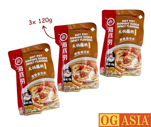 HAIDILAO Yihai Hot Pot Dip Scharf – Original aus China – OG ASIA – 3x 120g