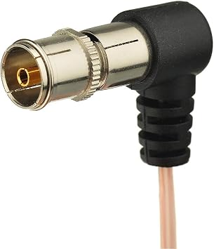 Superbat FM Aerial Dipole HiFi Indoor Radio Antenna with F Male Connector