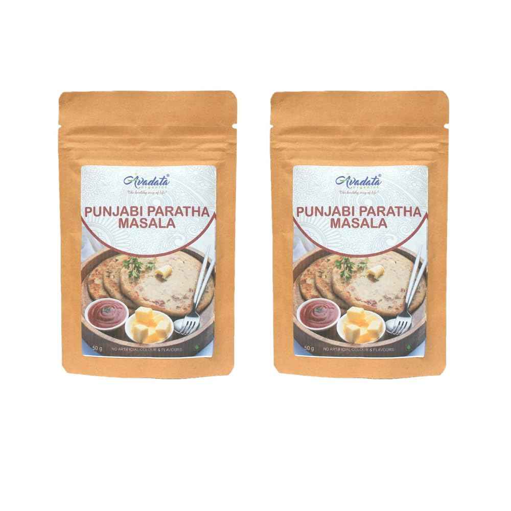 Avadata Organics Punjabi Paratha Masala 50g | Blended Spice for Authentic Taste | Ready to Use | Freshly Prepared Paratha Masala | Aromatic and Flavourful | No Preservatives & Color Pack of 2 (B0D5HL6Y2X) Amazon Price History, Amazon Price Tracker