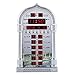 Produktbild TOPINCN Automatik Gebetsuhr Islamische Gebetsalarm Digital Hintergrundbeleuchtung LCD Wanduhr Home Room Decor EU-Stecker Silber