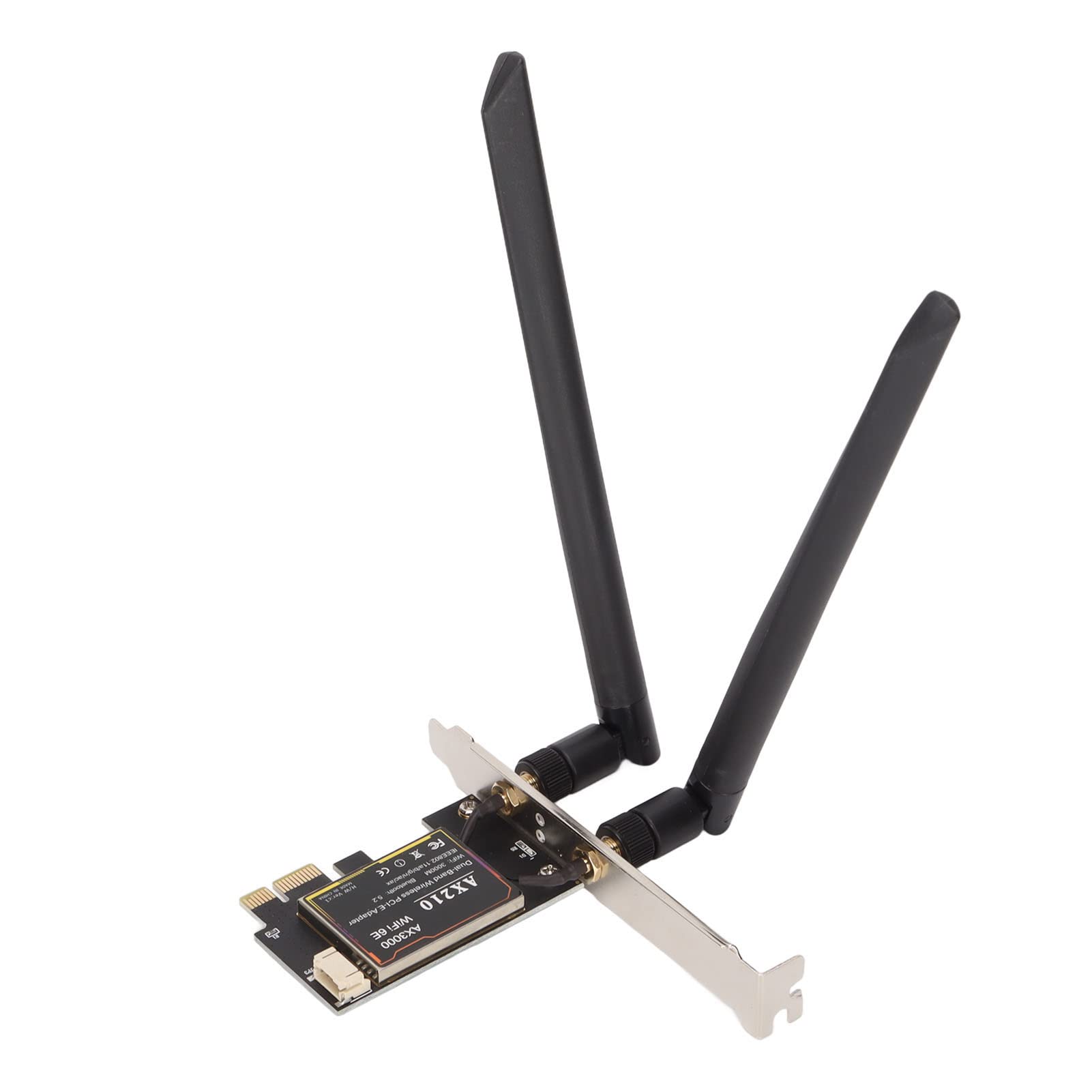 Wakects PCIE X1 WiFi 6E Adattatore per Desktop, 3000Mbps