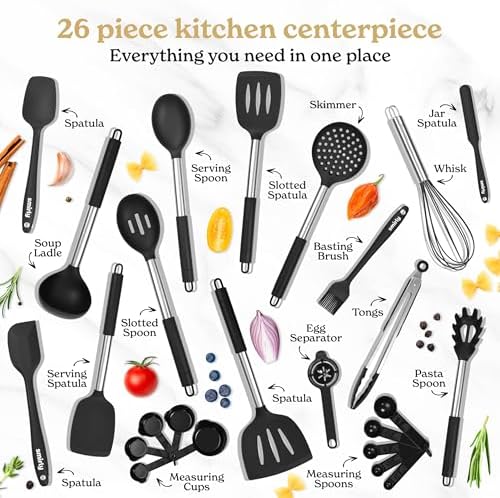 SMIRLY 15 Pieces Knives Set for Kitchen with Block and Sharpener ...