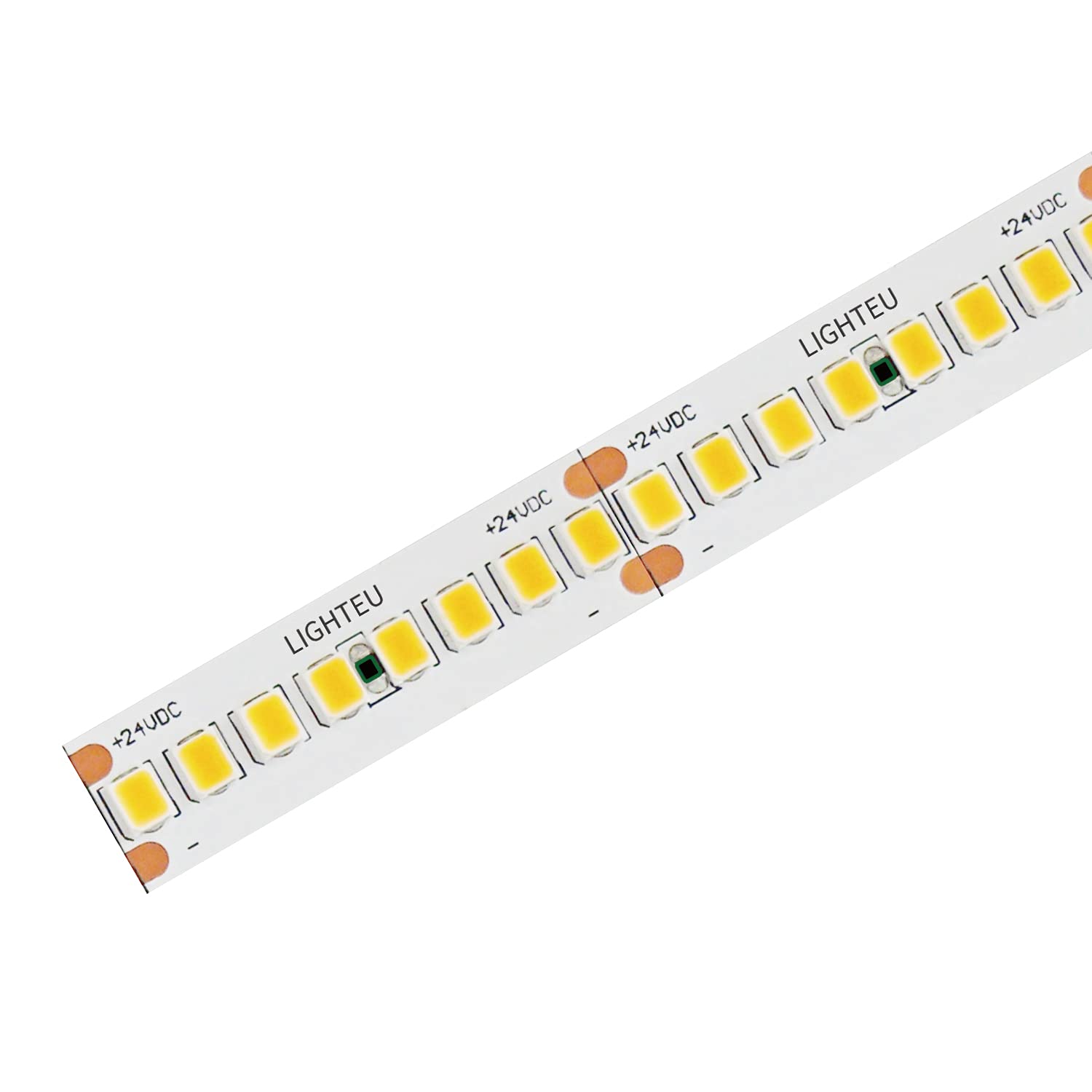 lighteu®, 24V 240LED / m Tira de luces LED Blanco neutro 4000K 10W / m, 1030Lumen / m, CRI> 97, 2835 SMD, ancho 10 mm, Alta densidad, Luces de cuerda flexible ultrabrillantes, IP20, 5m
