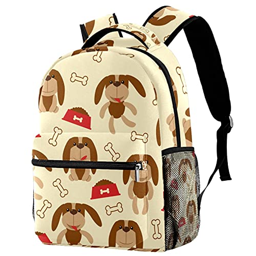 Sac à dos pour garçons et filles multicolore Doodle avec poches latérales