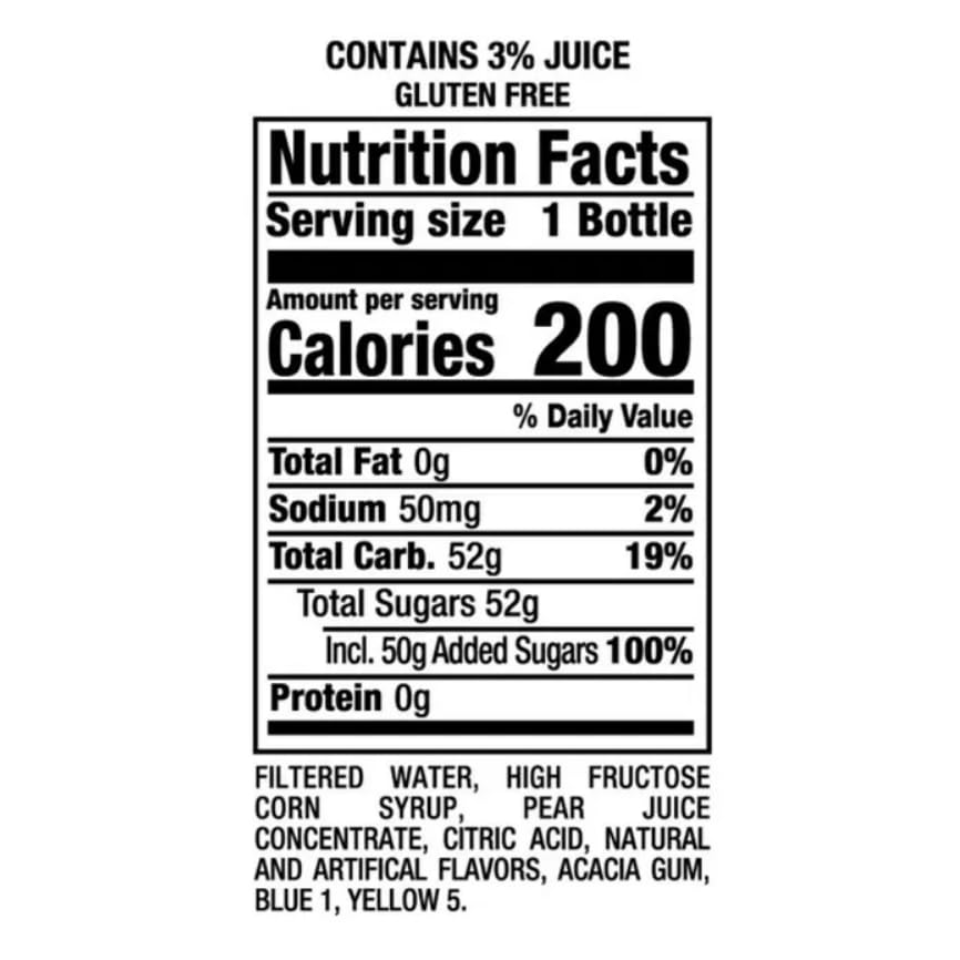 Weinner Mistic Juice, 16 Fl Oz (Pack of 12, Bahama Blue)