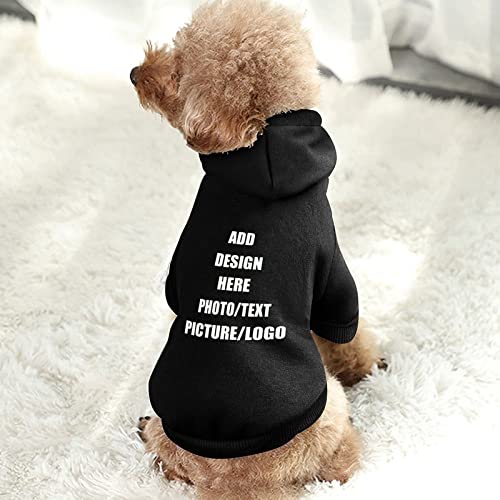 Custom Personalized Dog Hoodie Customized Add Image Text Warm Pet Sweatshirt, Soft Cotton Pets Hoodies Winter Pullover #TOP3