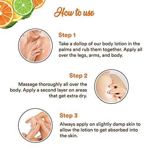 Image of WOW Skin Science Vitamin C Body Lotion - Non Sticky & Non Greasy - Moisturising & Smoothening Care - with Vitamin C, Kakadu Plum - No Mineral Oil, Silicones & Color - 400mL