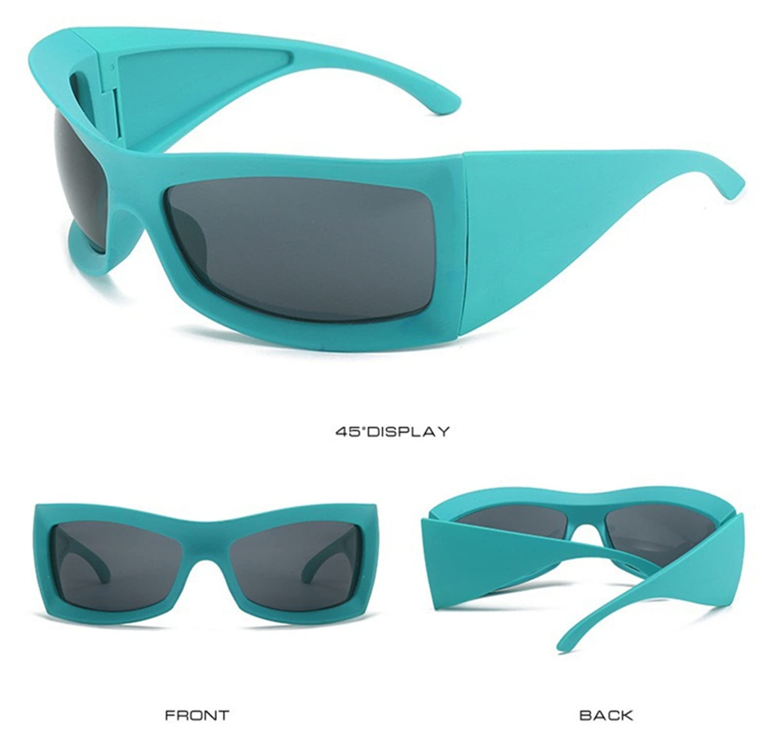 売店] サングラス 未来的な形の太いフレーム サングラス カラフルな