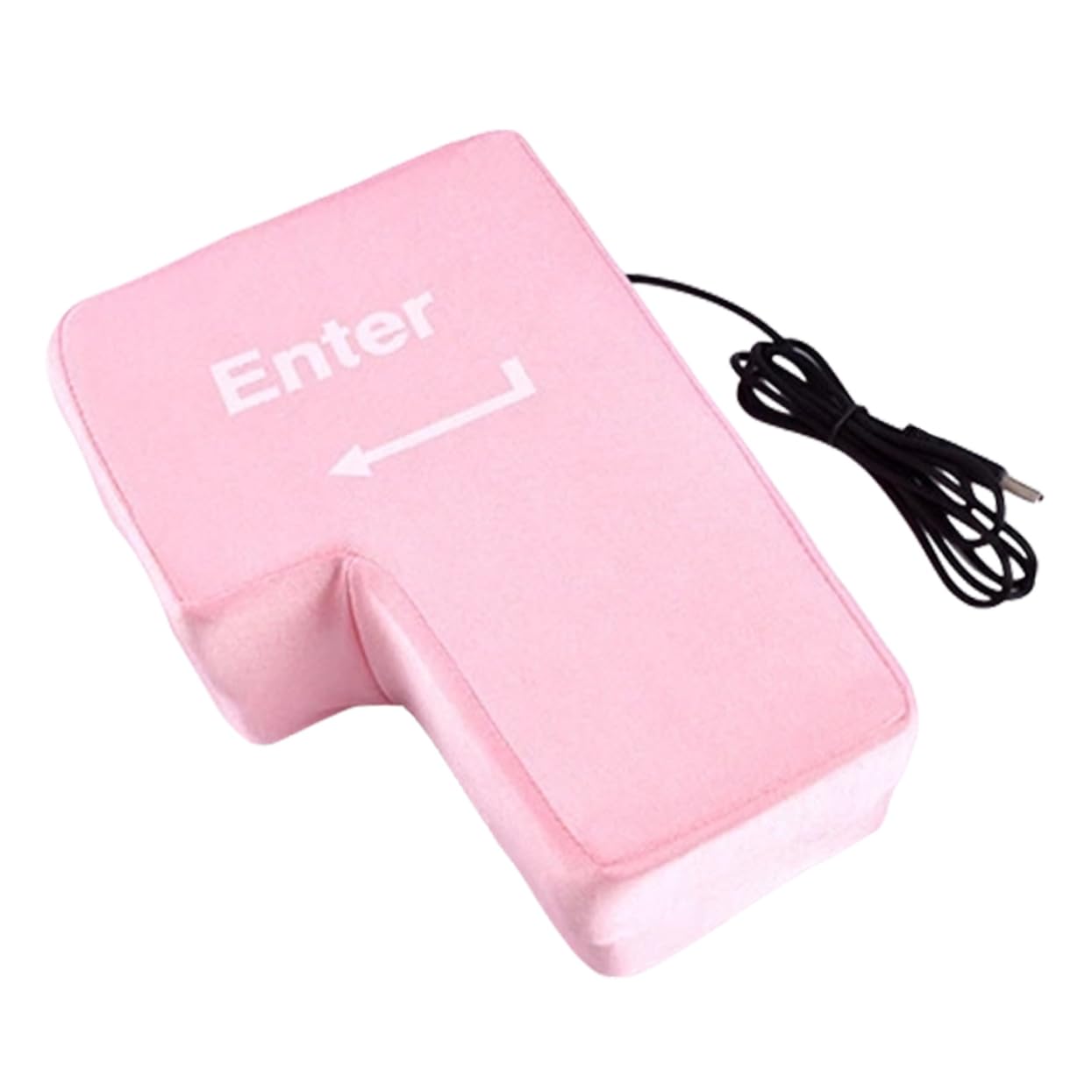 Giant Enter Pillow Button for Computer Desktop Nap Pillow Giant Enter Key Toy Big Enter Button Giant Enter Key Toy USB Giant Enter Key Desk Gadgets