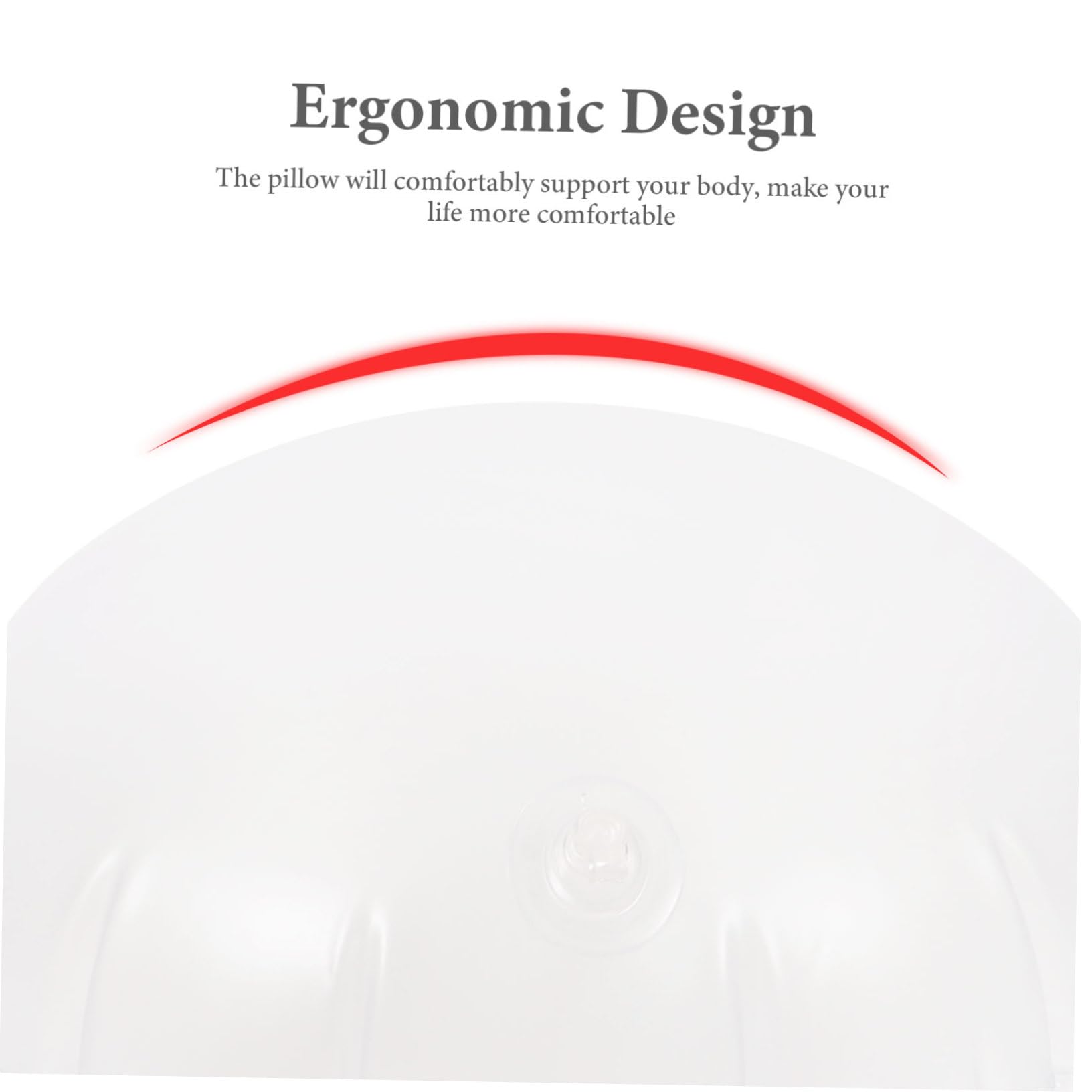 2piezas Cojín Inflable Transparente para Sofá y Camping Almohada De Viaje para Uso Interiores y Exteriores Soporte Ergonómico para Cabeza y Cuello