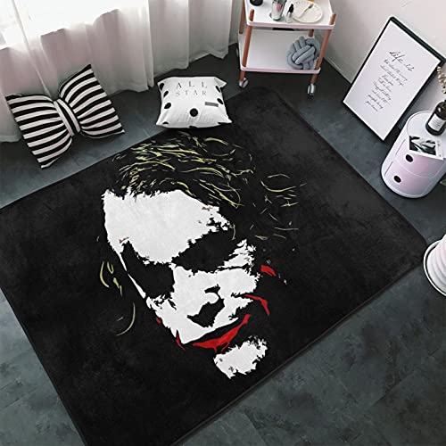 Joker Area Rug Super Soft Floor Mat for Bedroom Living Room, Fluffy Carpet for for Room Kids Room Baby Room Dorm Nursery, Big Rug Anti-Slip Home Floor Carpet