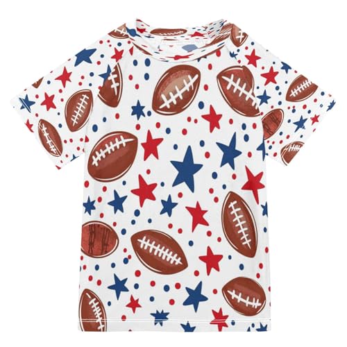 Jucciaco Swing Shirts Rugby Star Polka Dot Rashguard Short Sleeve Boy Swimsuit Sunscreen T-Shirts Sun Swimwear Sets UPF 50+