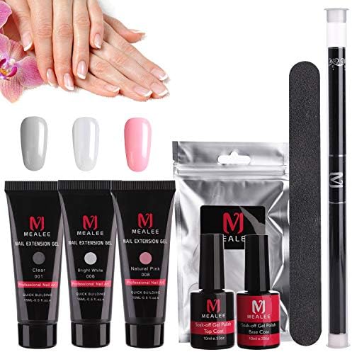 Nail Extension Gel Poly Nail Gel Kit Builder Gel All-in-One Nail Thickening Solution Nail Enhancement Tool Nail Starter Kit