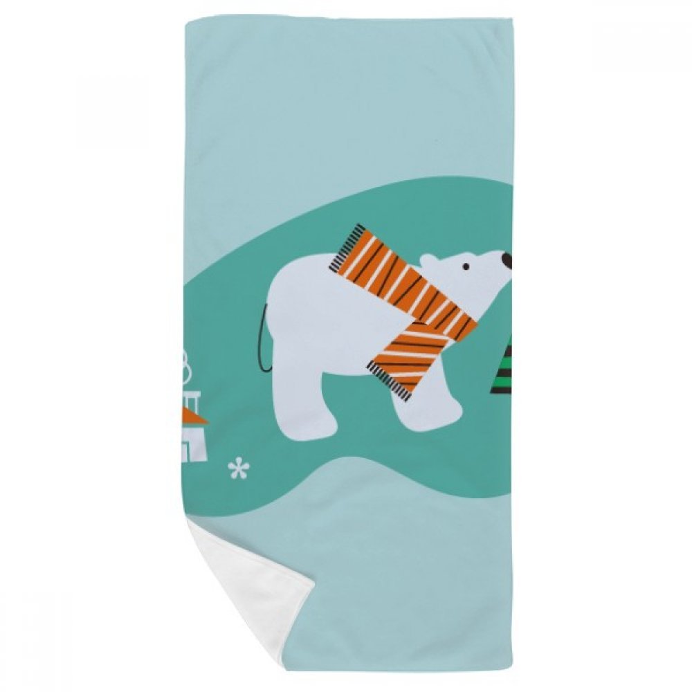 Serviette de bain Cartoon Animal Ours débarbouillette anti-irritation 35X70cm