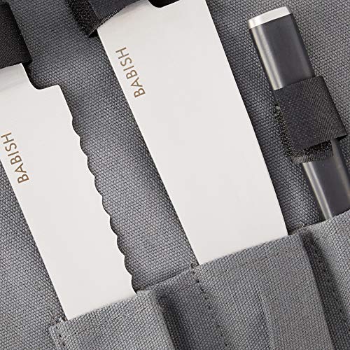 Babish German High-Carbon 1.4116 Steel Cutlery, 3-Piece (Chef Knife, Bread Knife, & Pairing Knife) W/Knife Roll #TOP7