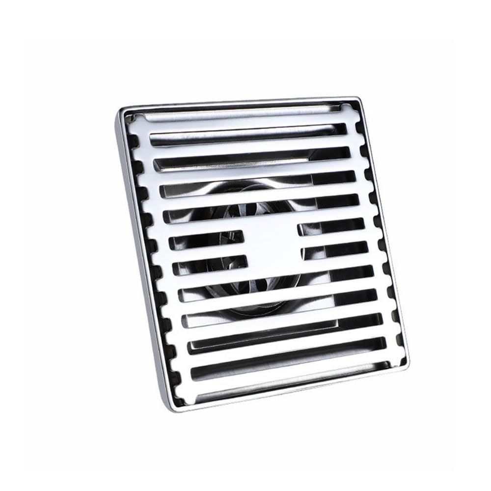 Square Floor Drain, Stainless Steel Anti-odor Shower Floor Drain Waste Drain Cover, Bathroom Floor Drain Strainer Cover for Kitchen, Washroom, Toilet (Type B)