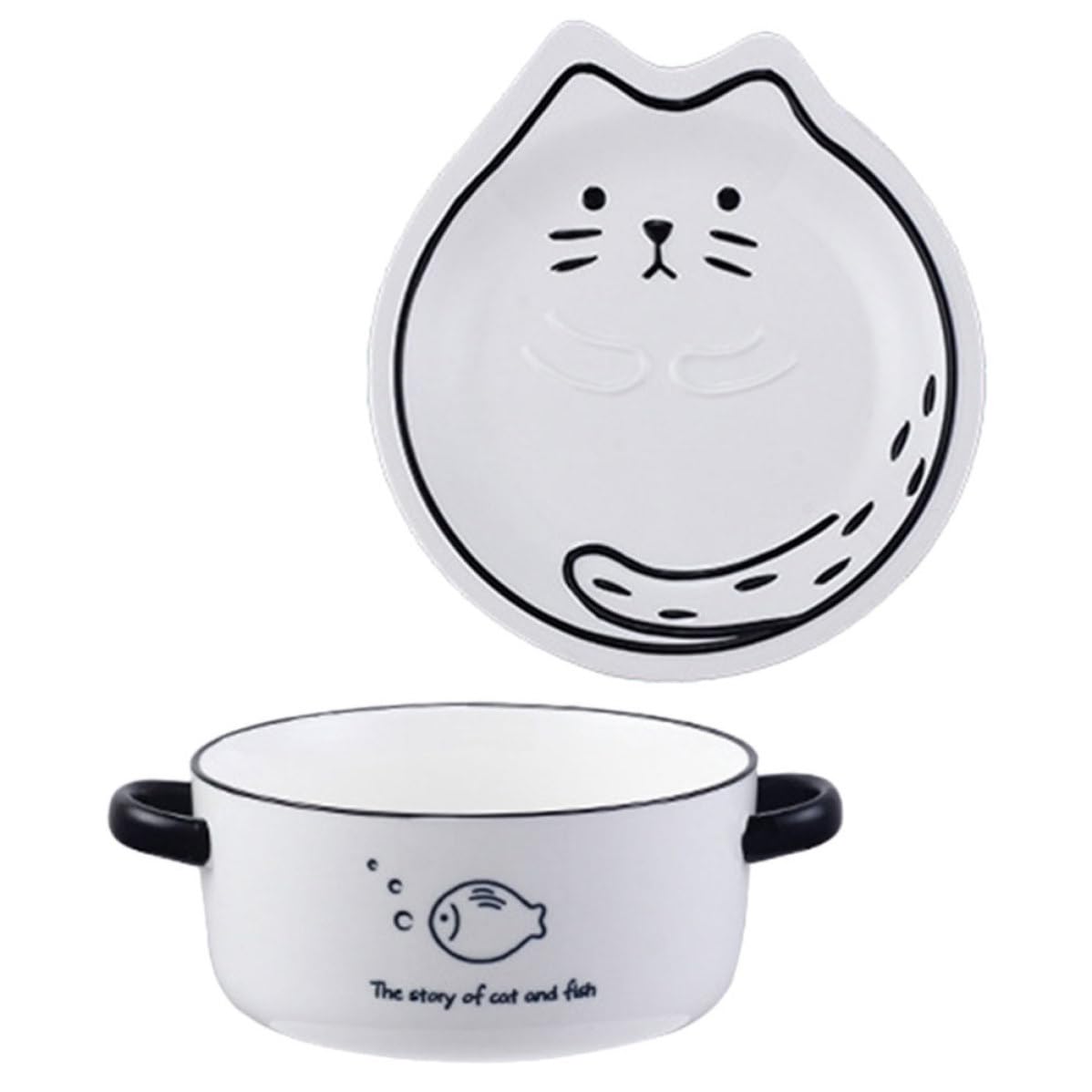 SECFOU Tazón de Ramen Cerámico 1 Juego 800ml Apto para Microondas | Resistente al Calor Desgaste, Uso en Lavavajillas, para Fideos Instantáneos y Sopa