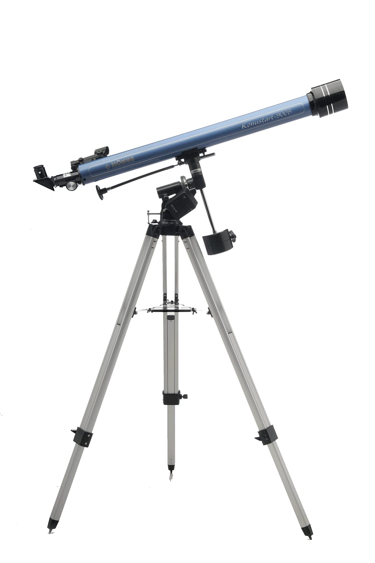 Kronus Konus KONUSTART-​900B, Telescopio Refractor con trípode Unisex-​Adulto, Azul, tamaño D.60/​Size F.900