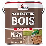 Saturateur bois pour terrasse, bardage, extérieur : Arcabois SB - 2.5 L (jusqu'à 12.5 m²) Naturel - Incolore - ARCANE INDUSTRIES
