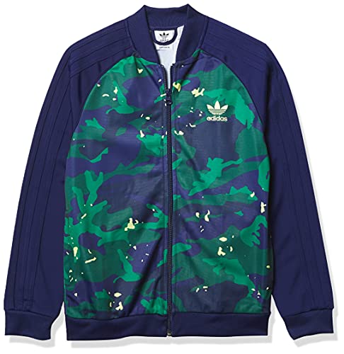 Veste Adidas Superstar enfant pour le collège et le sport bleu nuit camo L