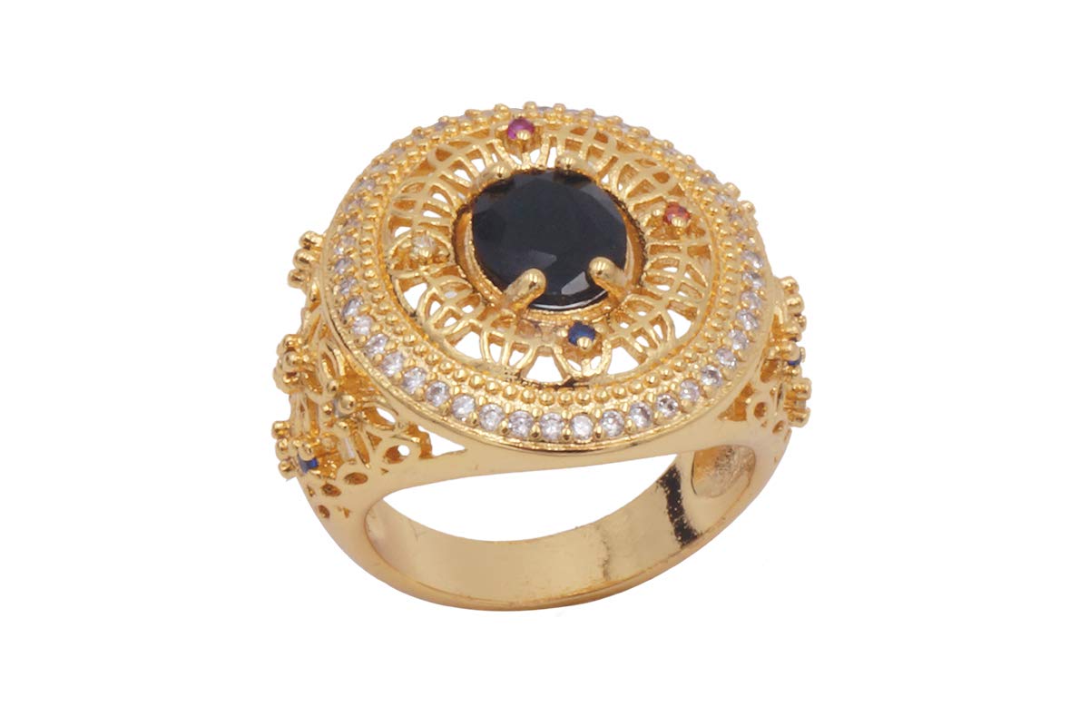 Other18K Gold Diamond Nobility Rings By Onyx Diamond for Men -Size 7 US