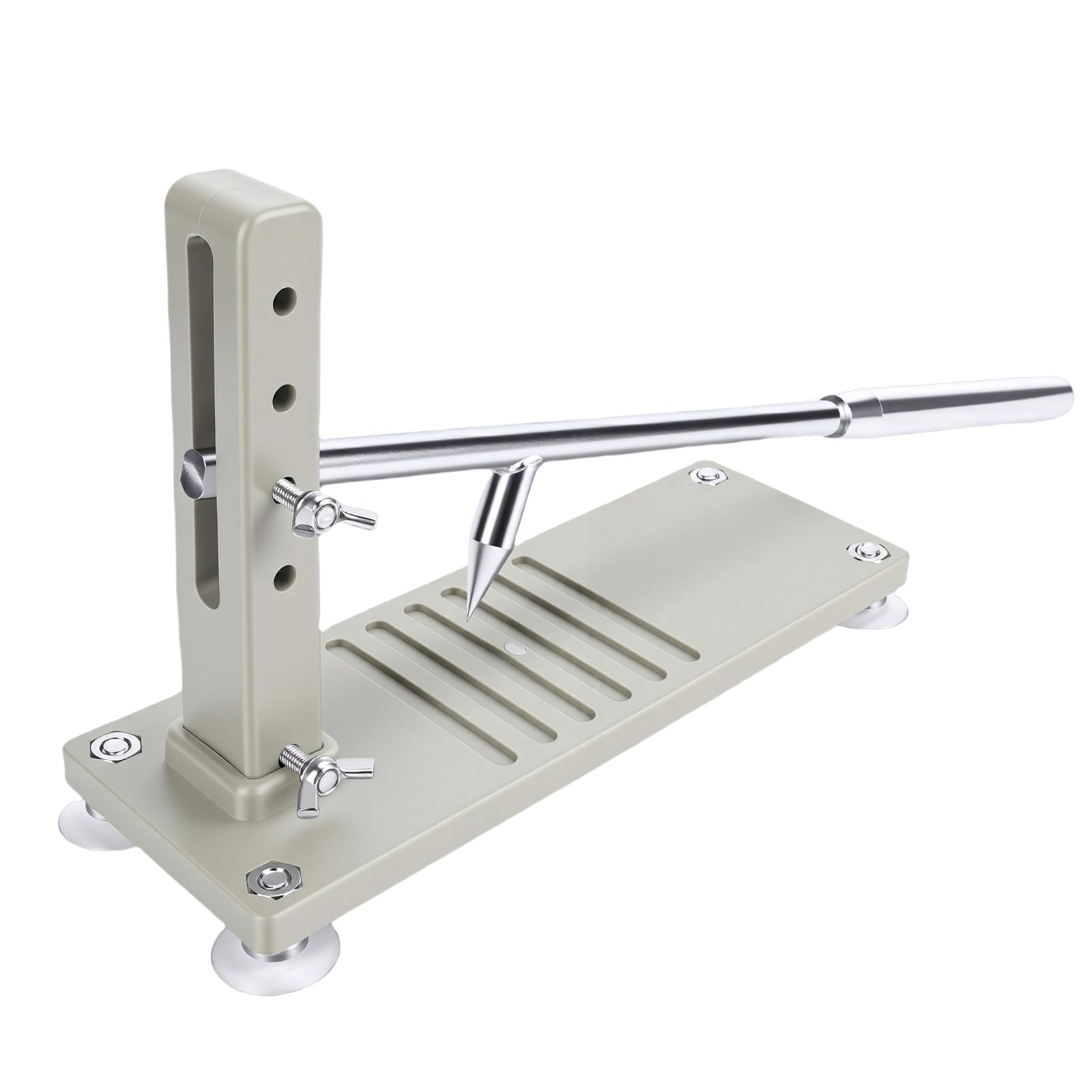 Fafeicy 4 Shucker de Ostras Ajustable con Base de ABS, Varilla de Acero Inoxidable y de Aluminio para Uso en el Hogar, Cocina, Restaurante