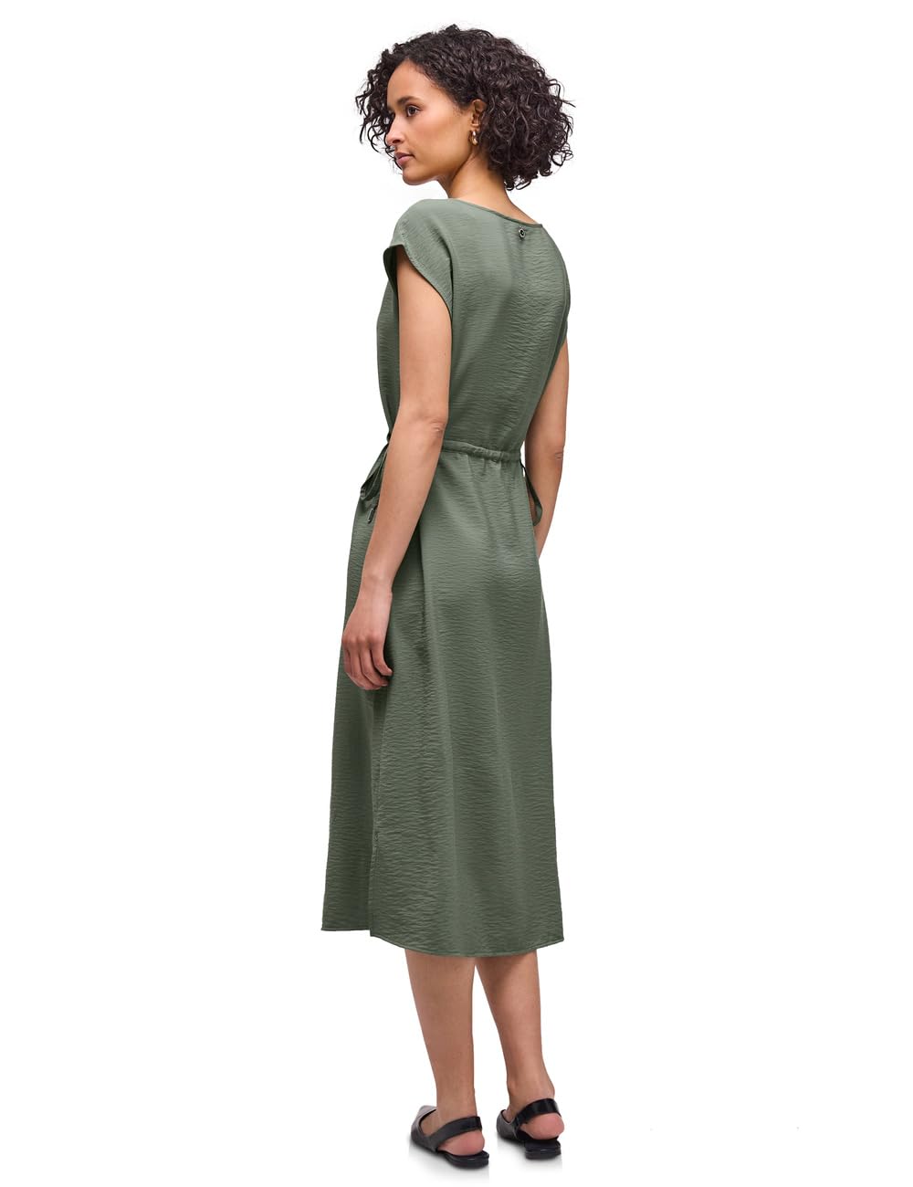 Street One Midi-Kleid mit U-Boot-Ausschnitt
