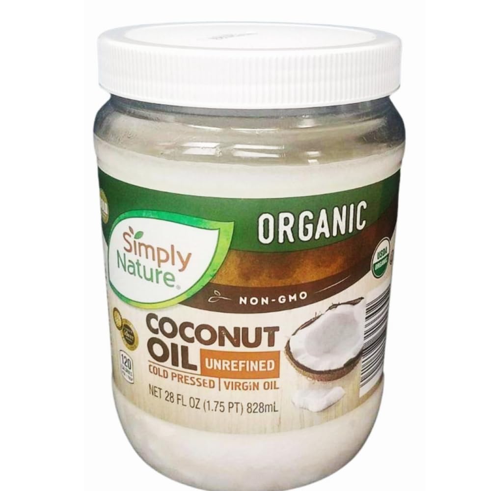 Amazon.com: Simply Nature Organic Coconut Oil Unrefined, Cold