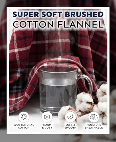 Image of Andrew Scott Men's Flannel Drawstring Pajama Pants | Plush Flannel Fleece | Pockets | Drawstring