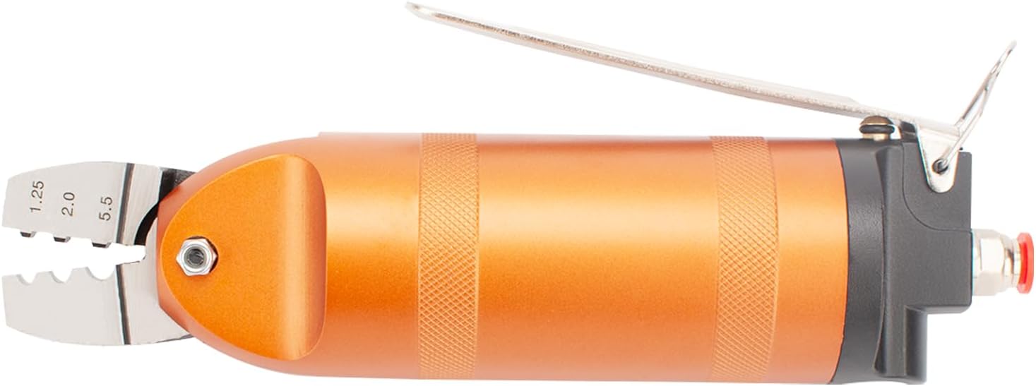 Pneumatic Wire Terminal Crimper, 1.25-2.0-5.5mm Pneumatic Wire Terminal Crimping Tool, Pneumatic Wire Crimping Machine, Air Pressure Terminal Crimping Tool for Wire Connector.