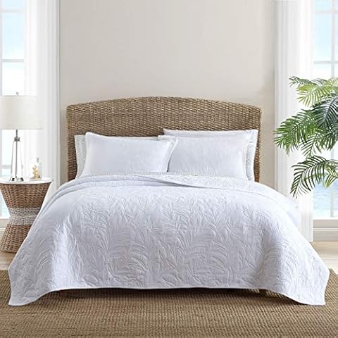 Tommy Bahama Home Costa Sera Collection Queen Quilt Coverlet Cover