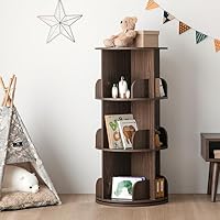 Amazon｜モダンデコ ディスプレイラック 回転式 絵本棚 省スペース 大