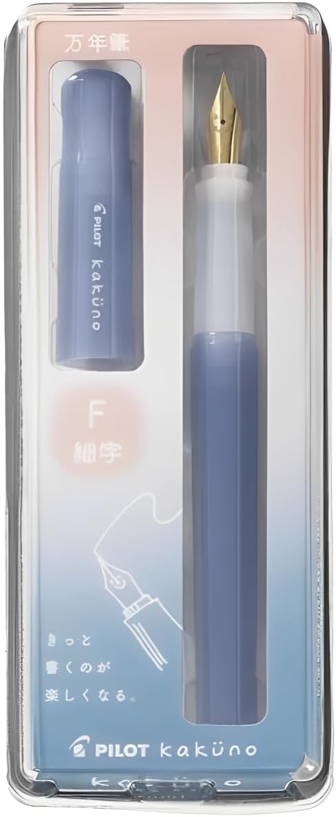 Pilot Fountain Pen, Kakuno, Madoromi Color Series, Fine Nib, Blue, PFKA-1MDLF